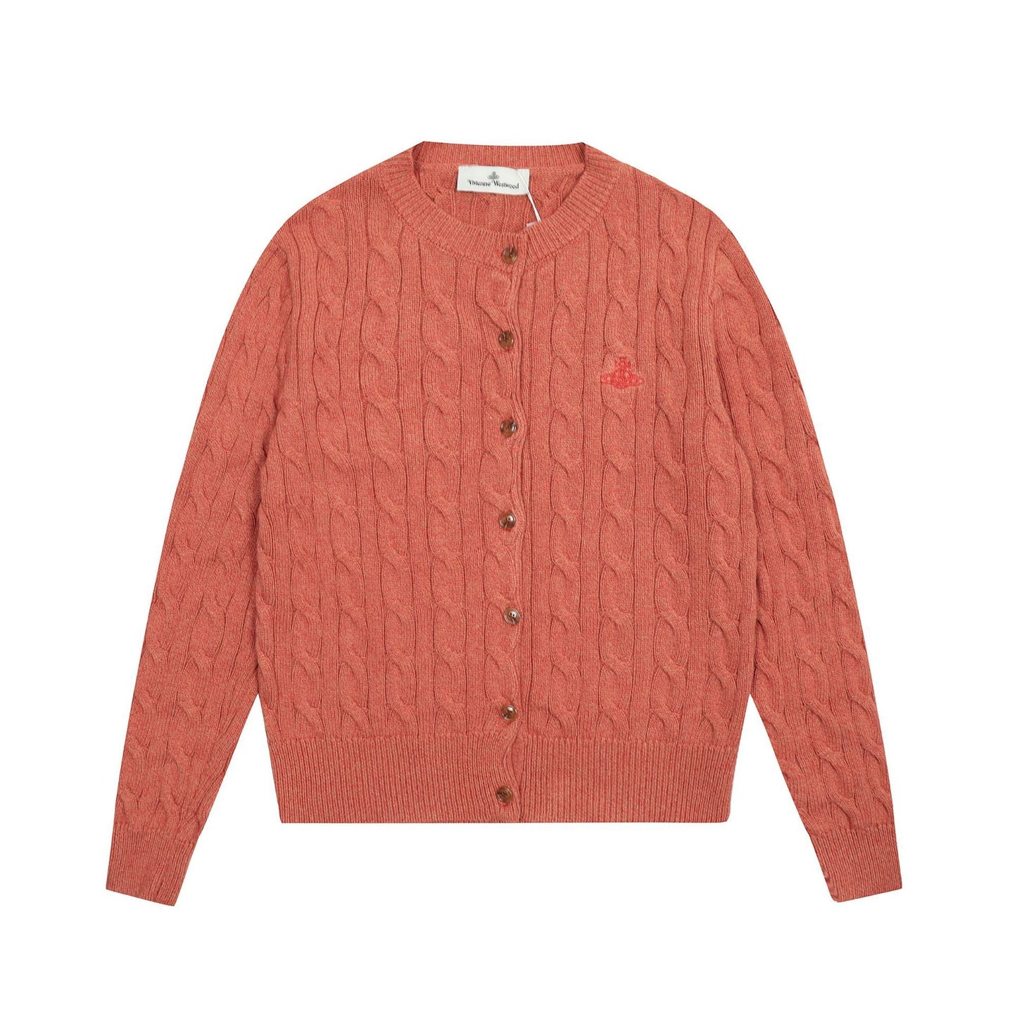 Vivienne Westwood Solid-Color Cotton-Wool Cardigan