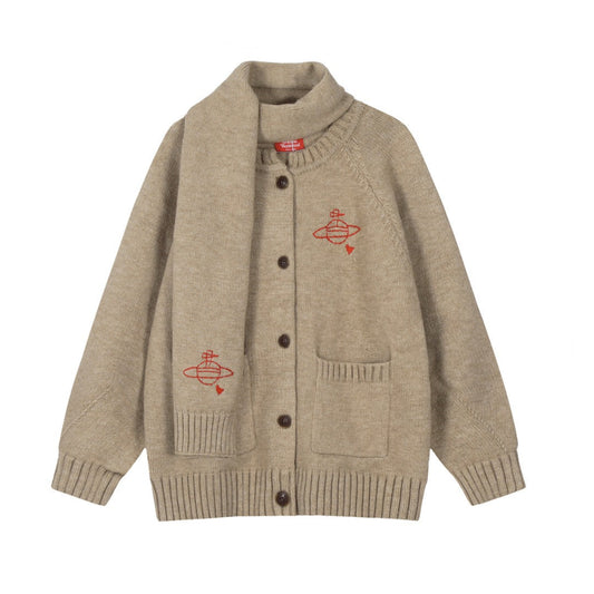 Vivienne Westwood 2026 Scarf-Collar Cotton Sweater