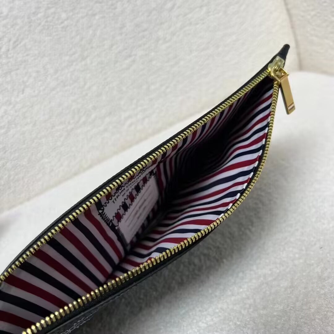 Thom Browne Top-grade cowhide clutch