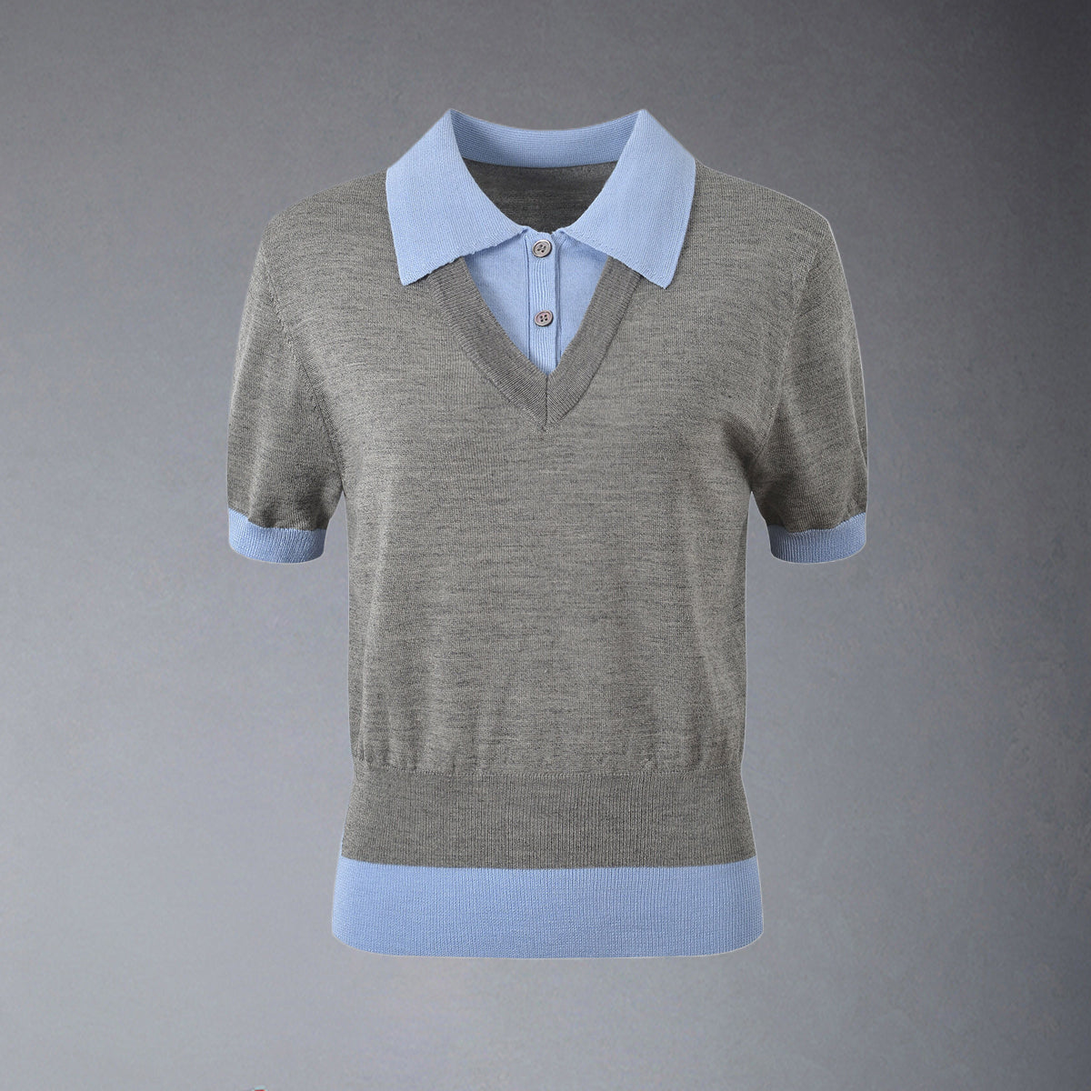 Thom Browne Women Ribbon POLO shirt