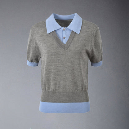 Thom Browne Women Ribbon POLO shirt