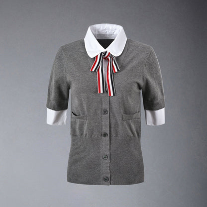 Thom Browne  Women Ribbon POLO shirt