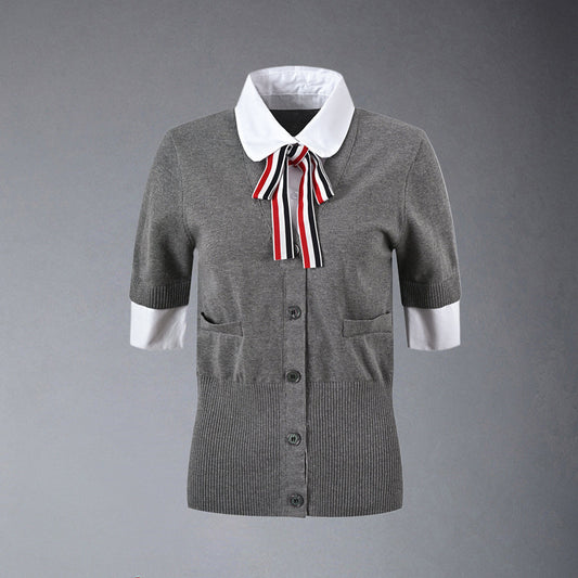 Thom Browne  Women Ribbon POLO shirt