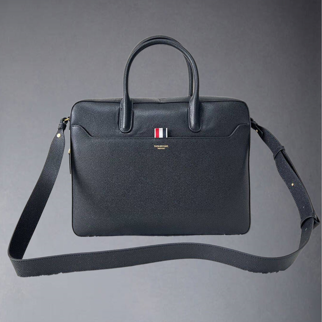 Thom Browne  Top-grade cowhide briefcase
