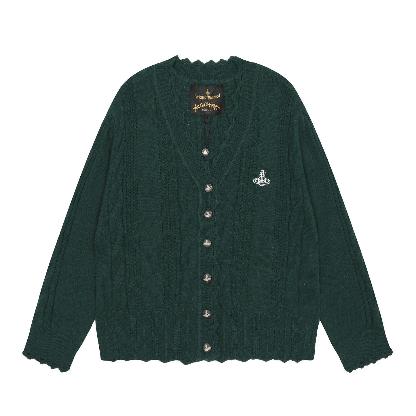 Vivienne Westwood Trimmed Cotton-Wool Cardigan