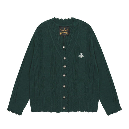 Vivienne Westwood Trimmed Cotton-Wool Cardigan