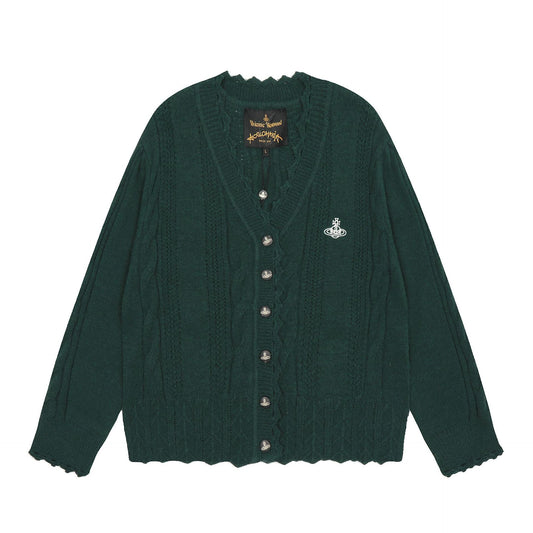 Vivienne Westwood Trimmed Cotton-Wool Cardigan