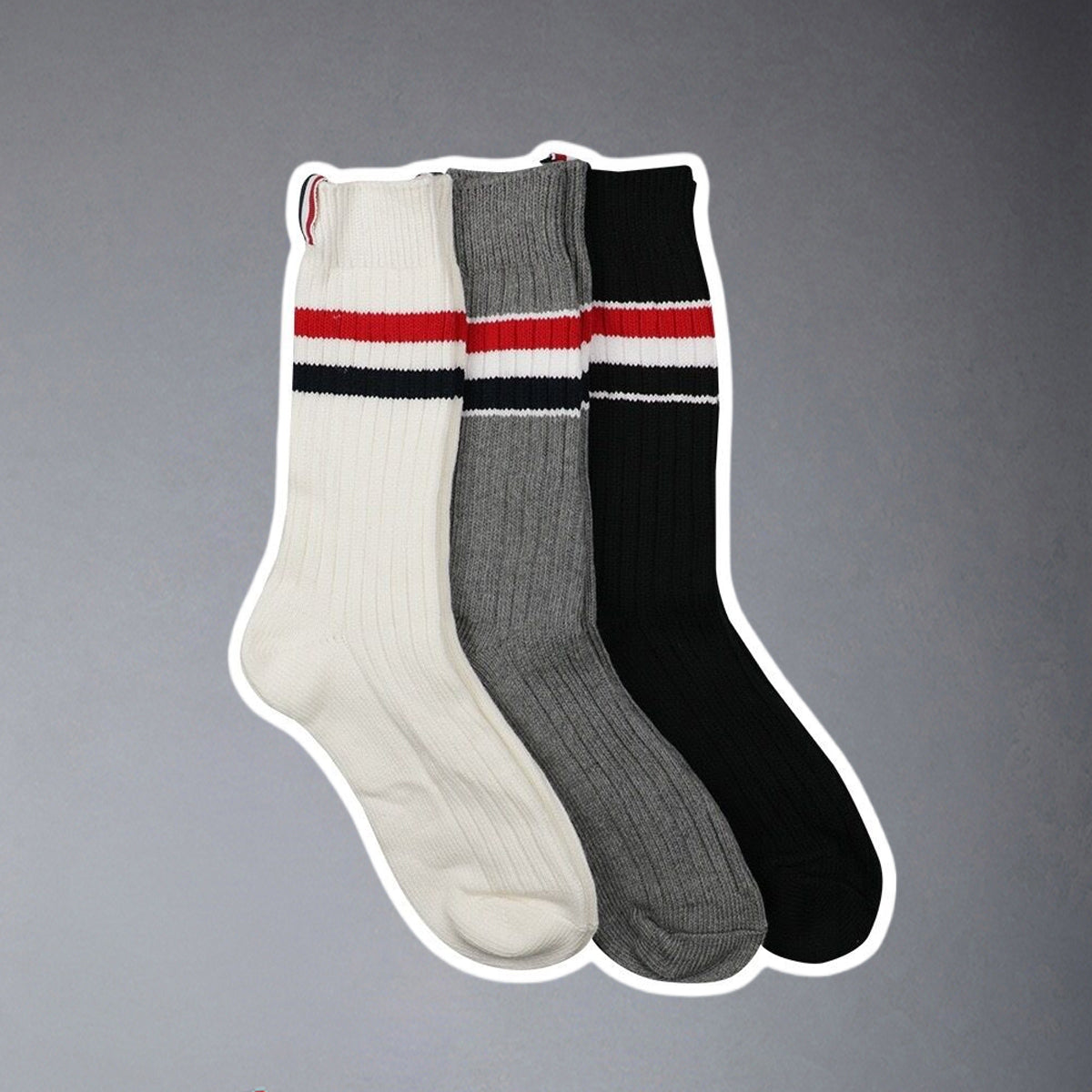 Thom Browne 2025ss Four stripe socks