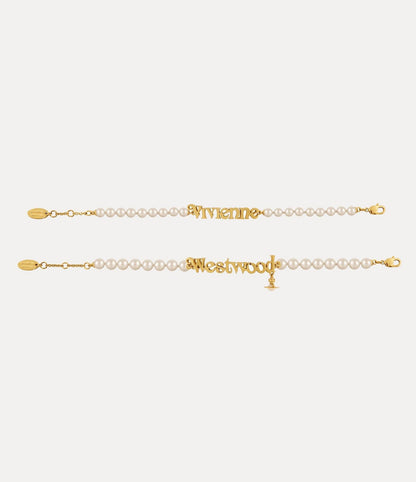 Vivienne Westwood 2026 Pearl Letter Bracelet