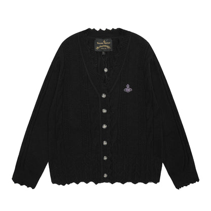 Vivienne Westwood Trimmed Cotton-Wool Cardigan