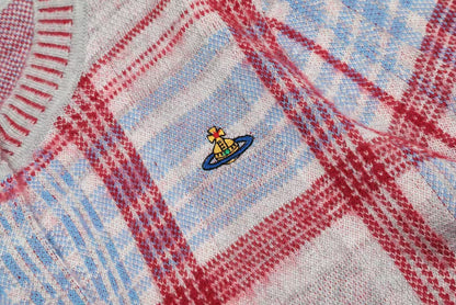 Vivienne Westwood 2026 Plaid Cotton-Wool Cardigan