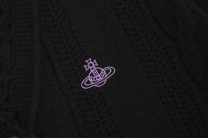 Vivienne Westwood Trimmed Cotton-Wool Cardigan