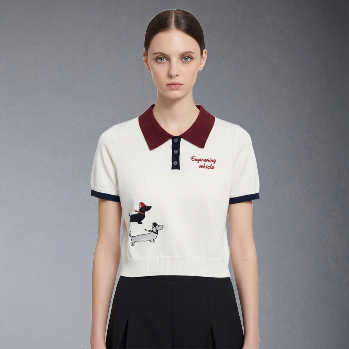 Thom Browne  Women Stripe T-shirt