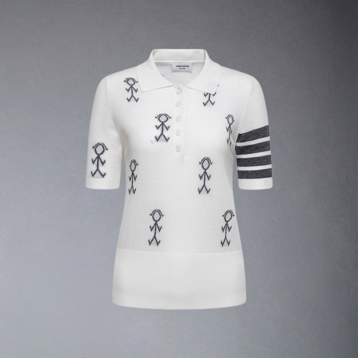 Thom Browne Women Stickman POLO shirt