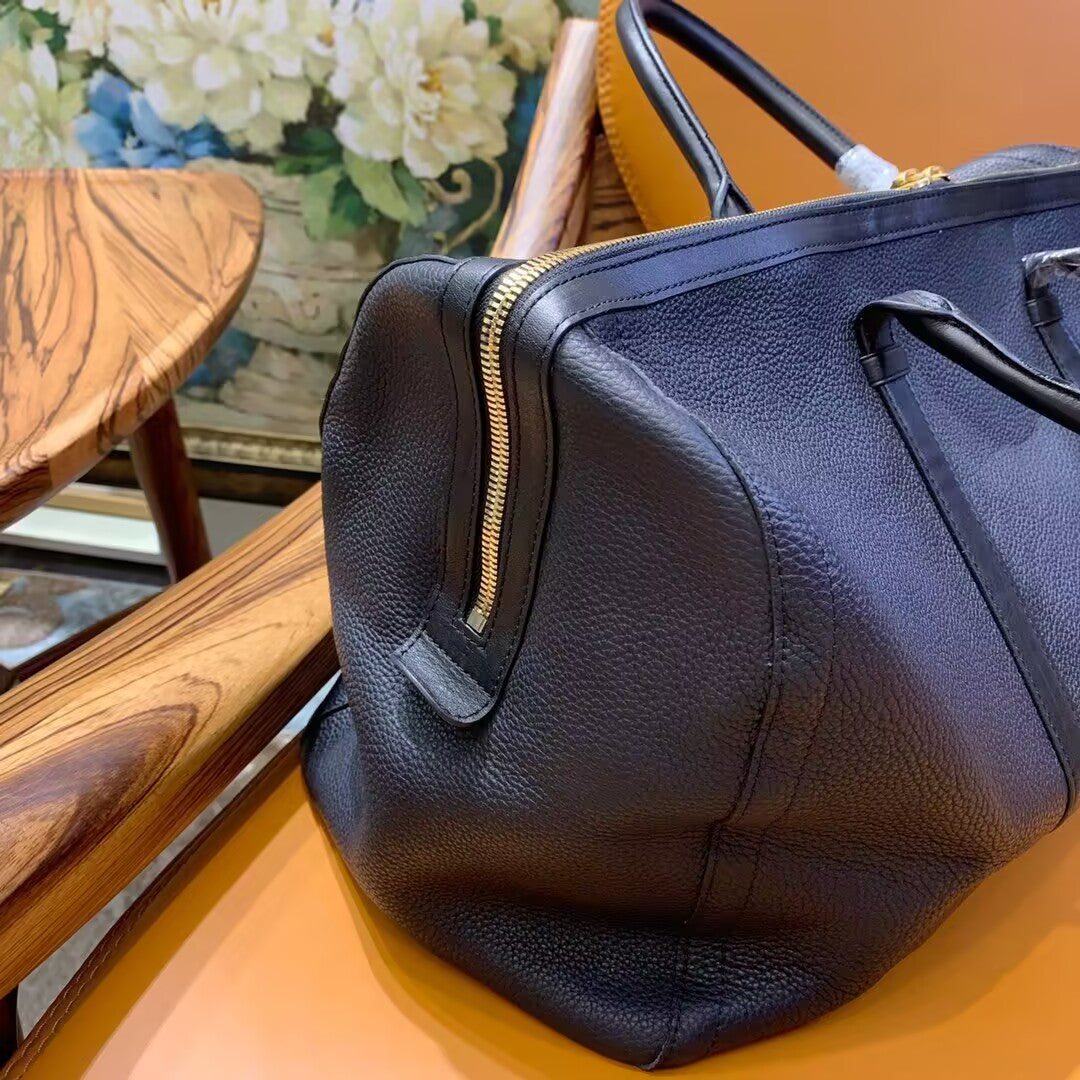 Thom Browne Top-grade cowhide travel bag