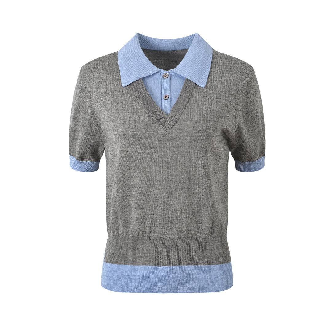 Thom Browne Women Ribbon POLO shirt