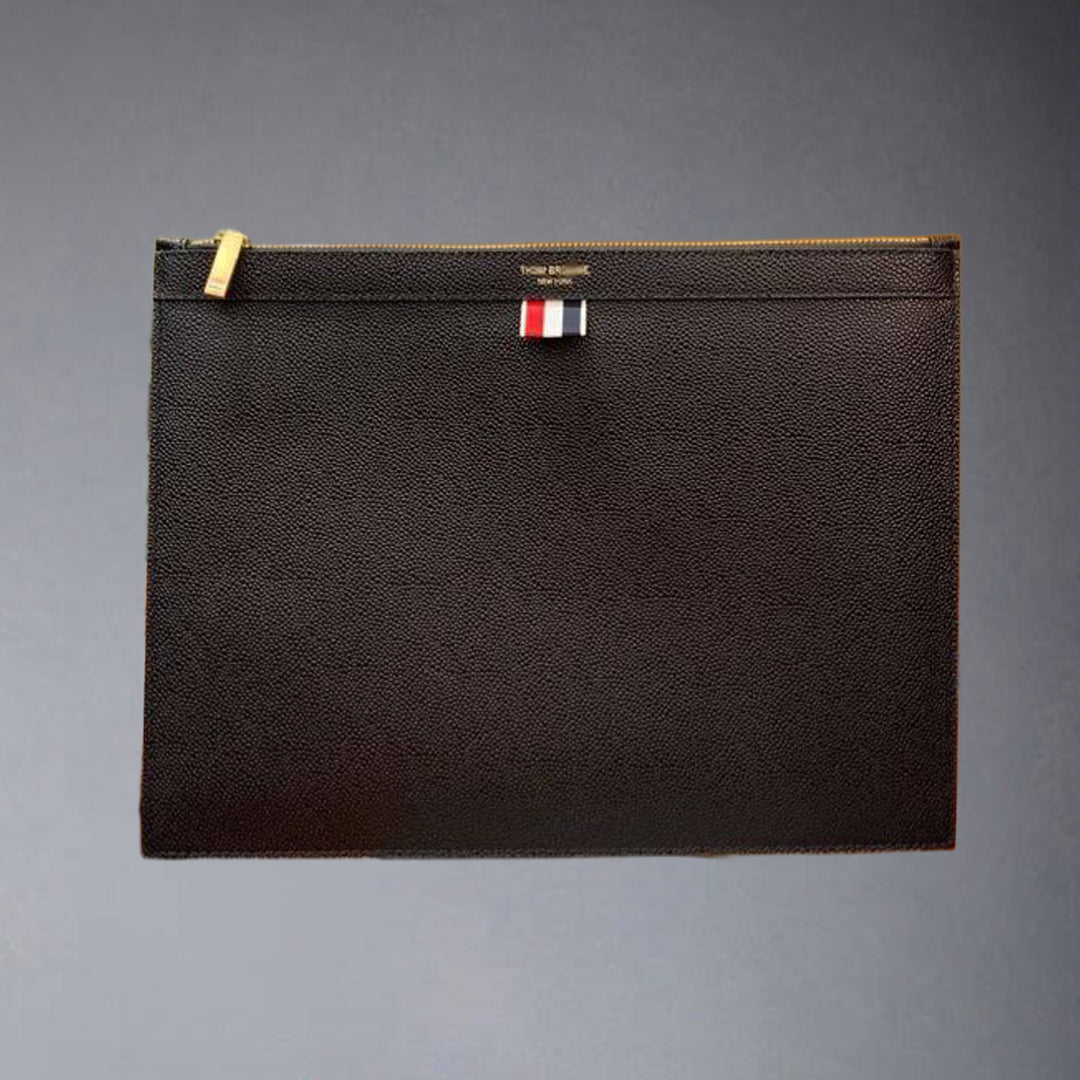 Thom Browne Top-grade cowhide clutch
