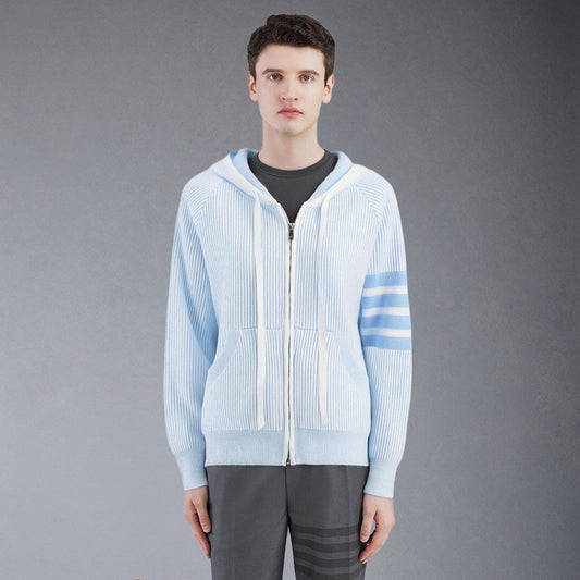 Thom Browne 2025 Rainbow Stripes Hoodie