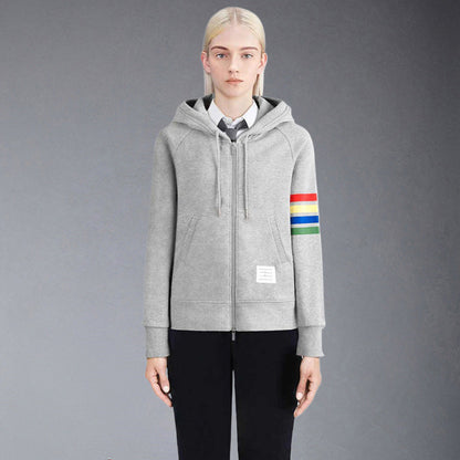 Thom Browne  Rainbow Stripes Hoodie