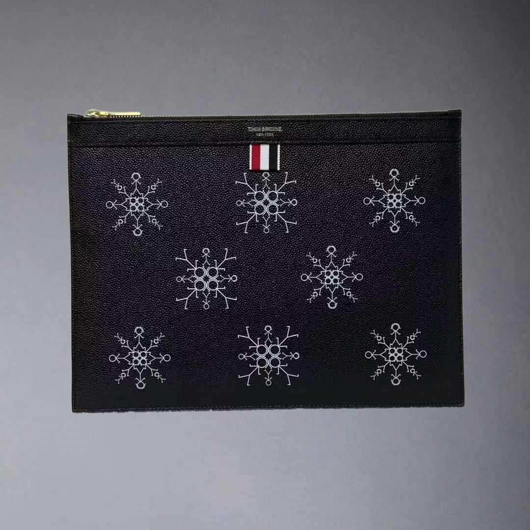 Thom Browne Top-grade cowhide clutch