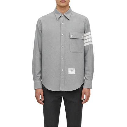 Thom Browne Solid-Color Pocket shirt