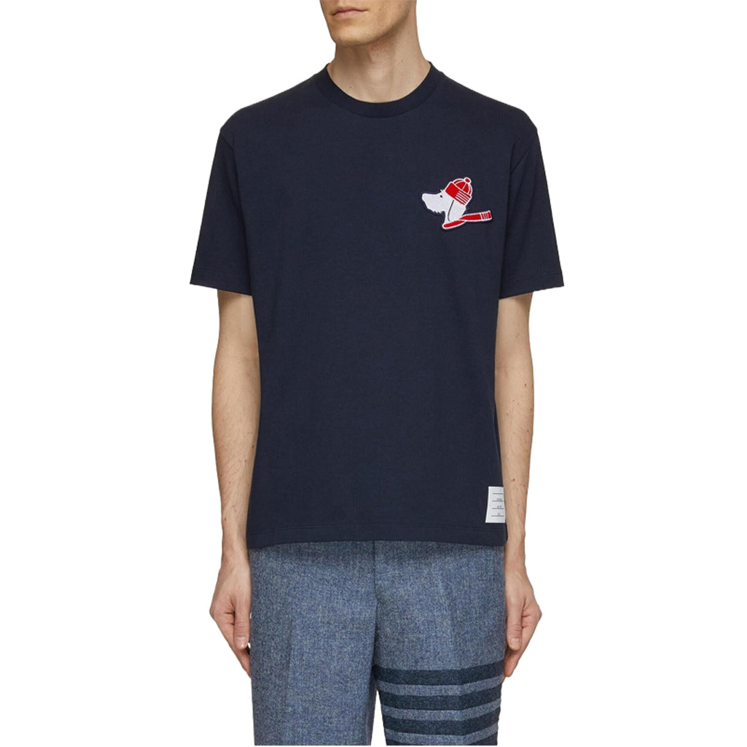 Thom Browne  Puppy embroidery T-shirt