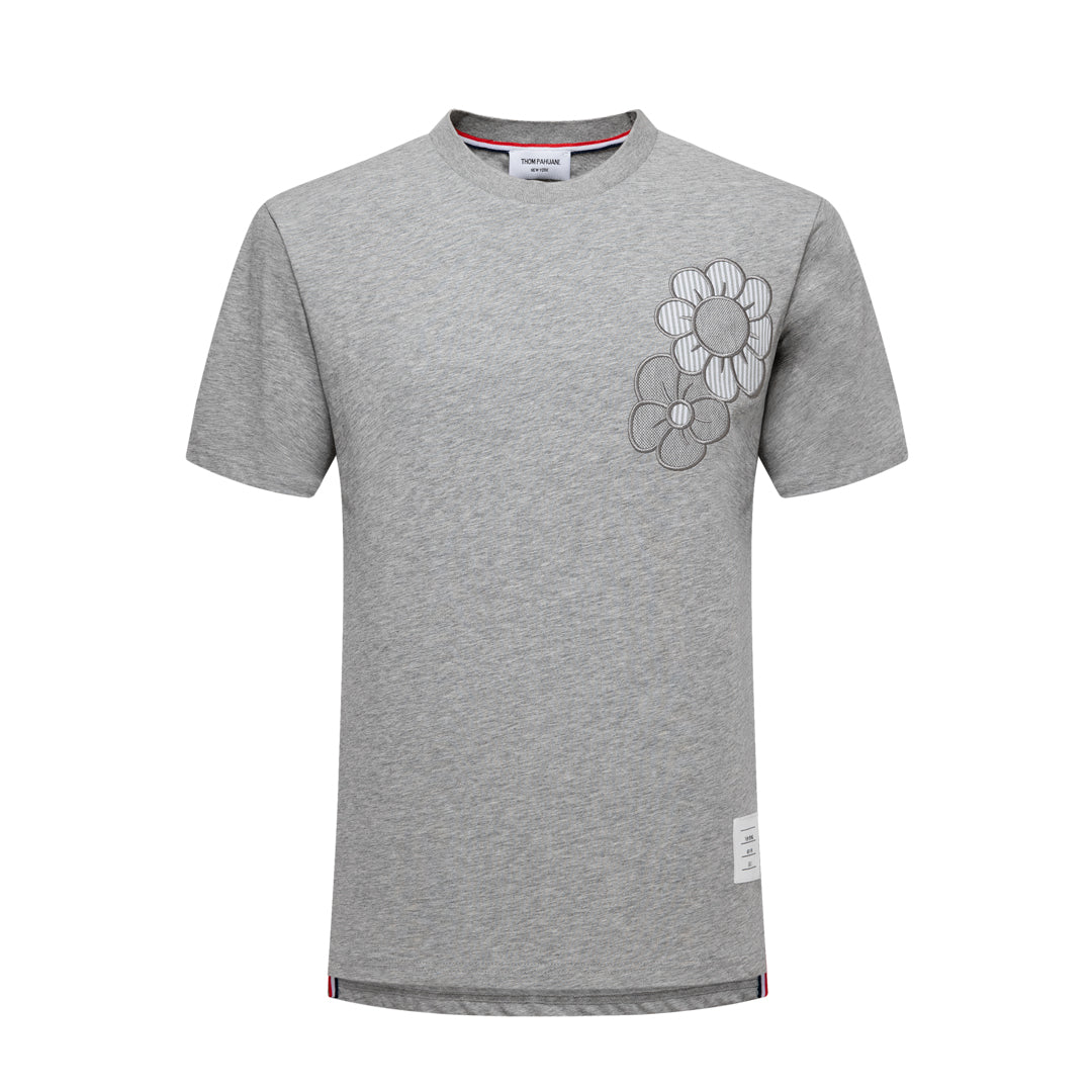 Thom Browne Floral Embroidery T-shirt