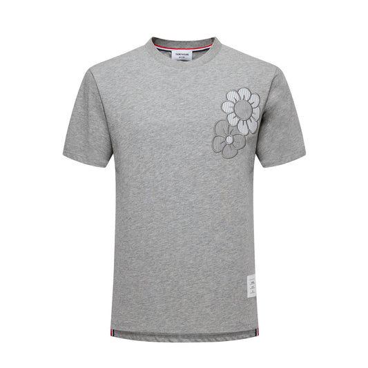 Thom Browne Floral Embroidery T-shirt