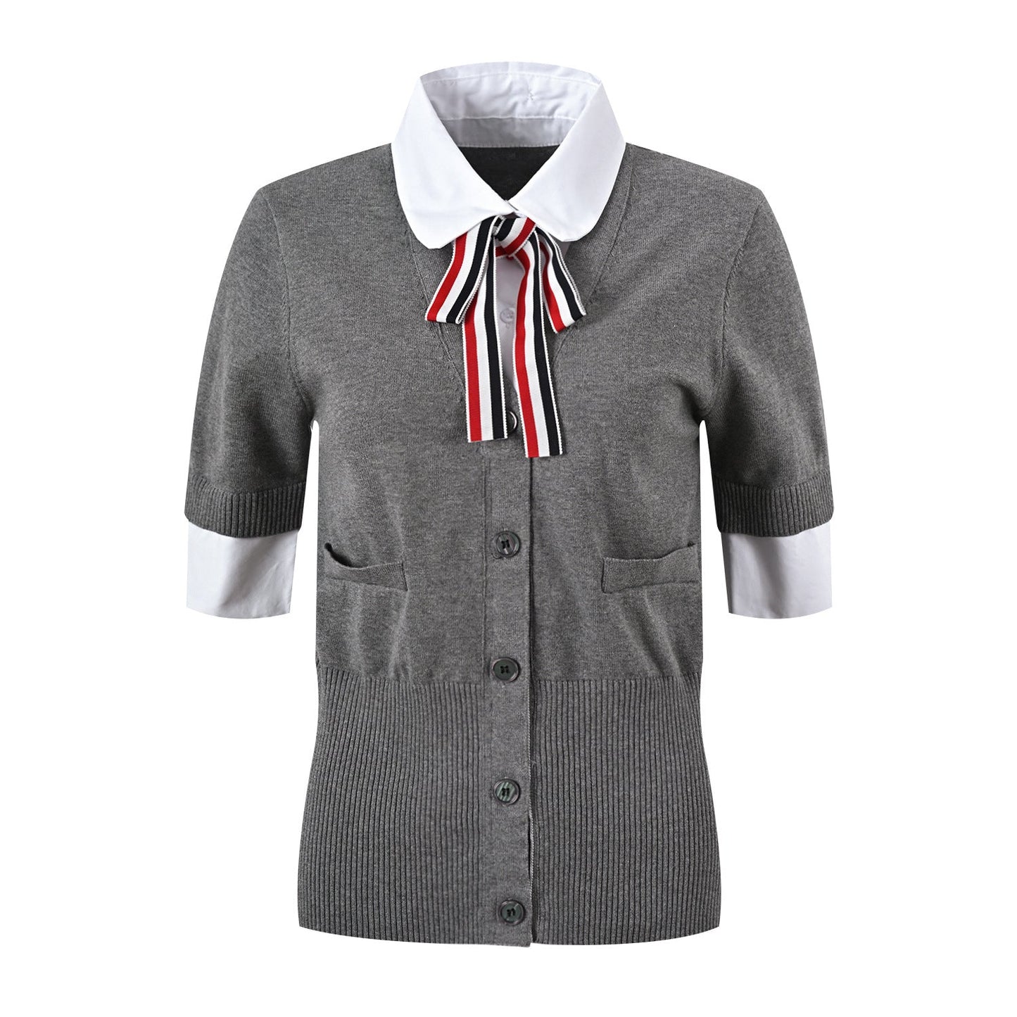 Thom Browne  Women Ribbon POLO shirt