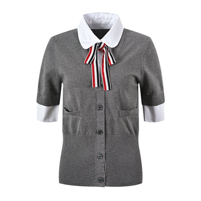 Thom Browne  Women Ribbon POLO shirt