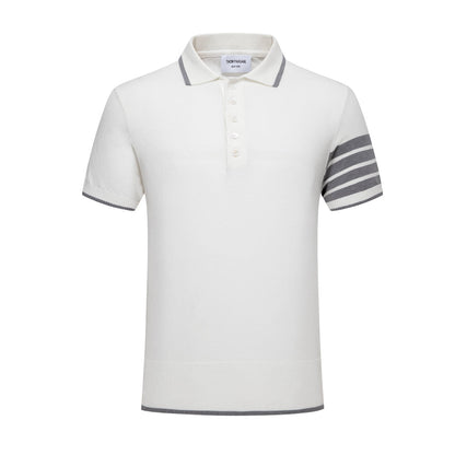 Thom Browne  Contrast stripes POLO Shirt
