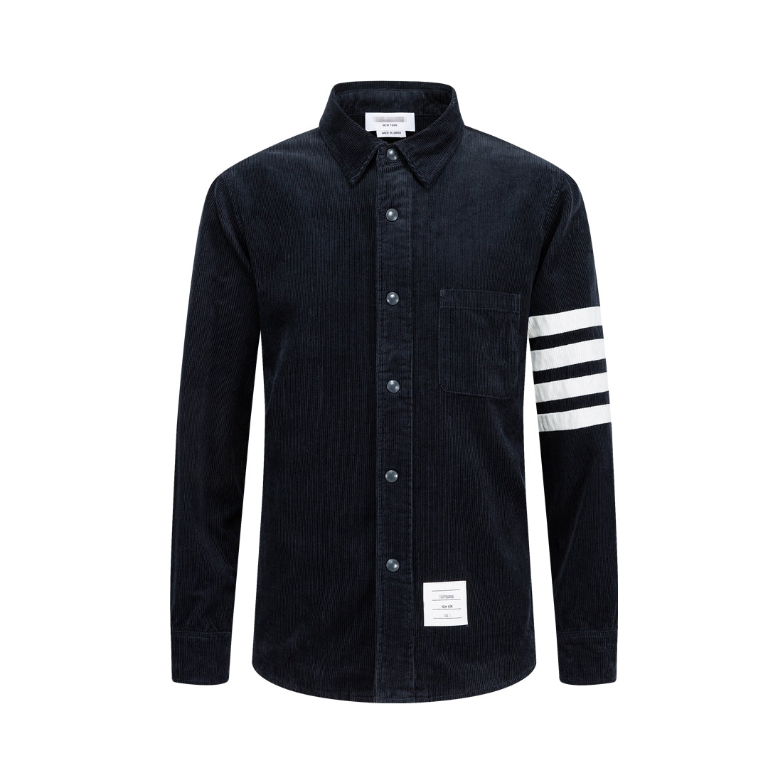 Thom Browne Man 4-Bar Thick Shirt