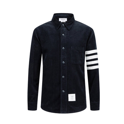 Thom Browne Man 4-Bar Thick Shirt