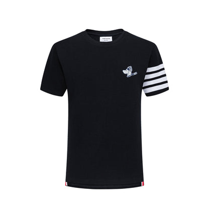 Thom Browne  puppy embroidery T-shirt