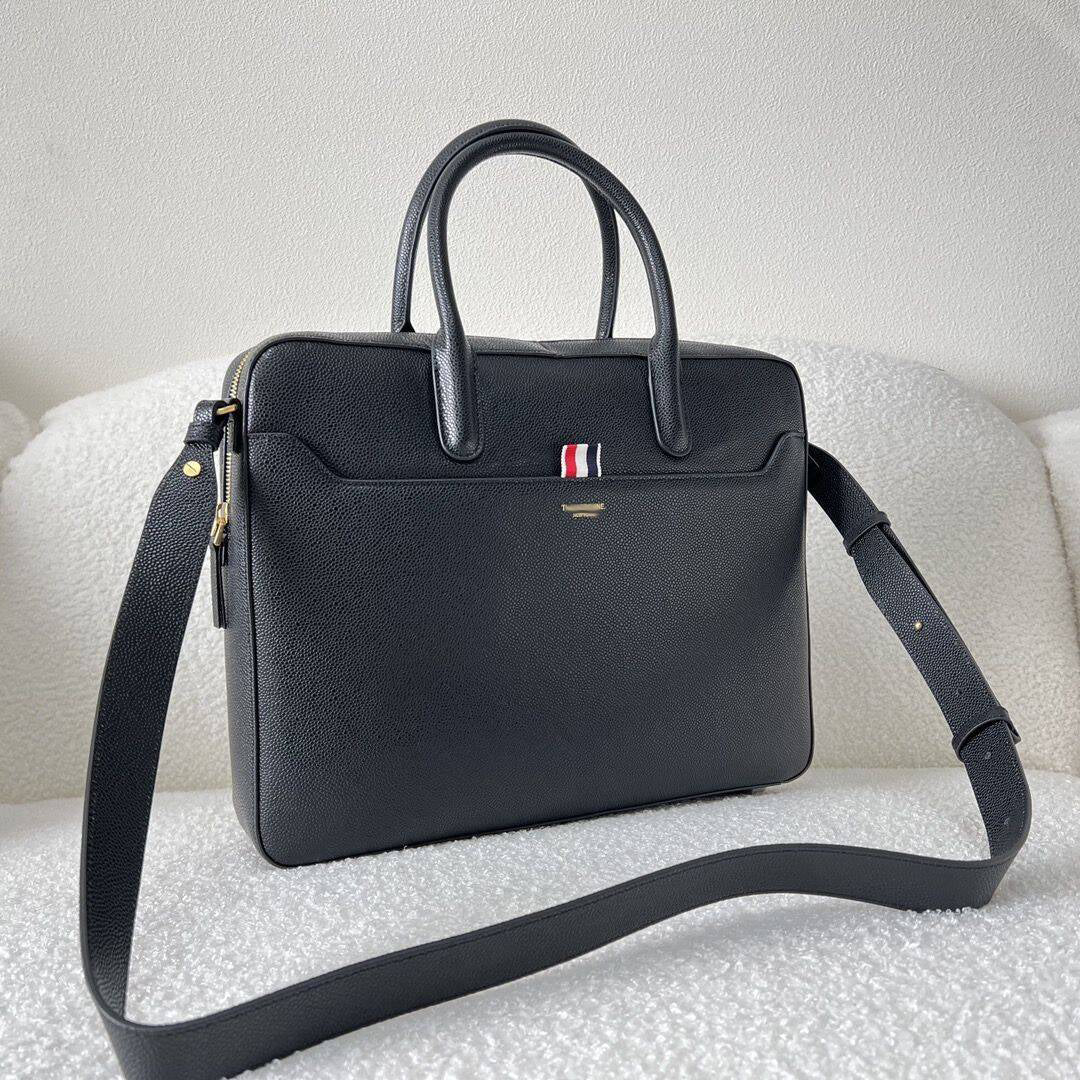 Thom Browne  Top-grade cowhide briefcase