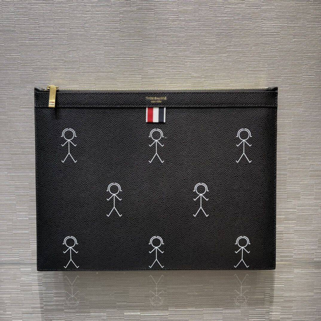 Thom Browne  Top-grade cowhide clutch