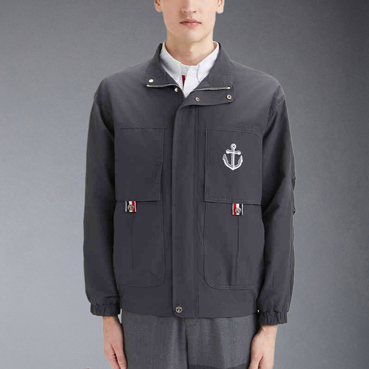 Thom Browne Anchor embroidery Jacket