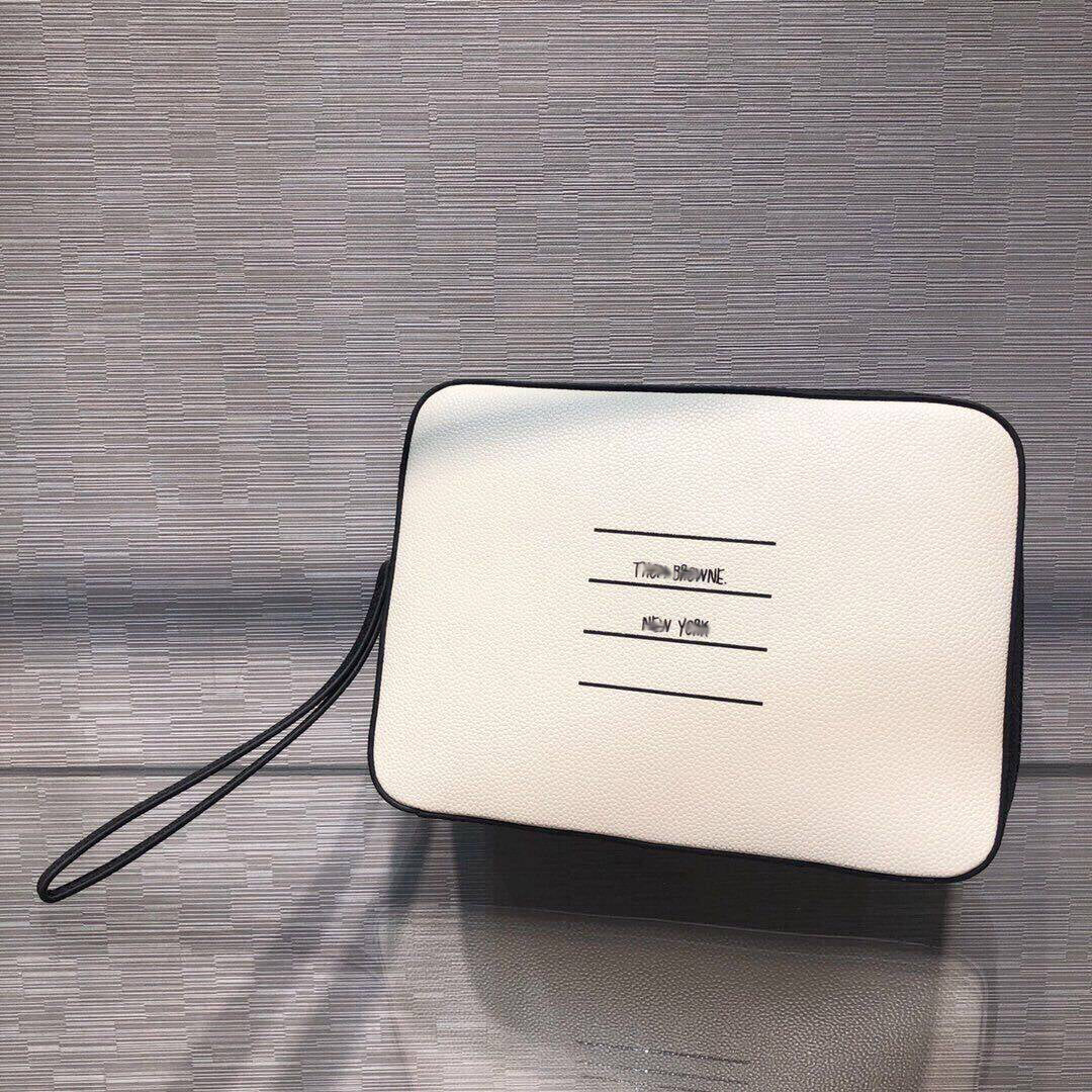 Thom Browne  Top-tier two-tone clutch