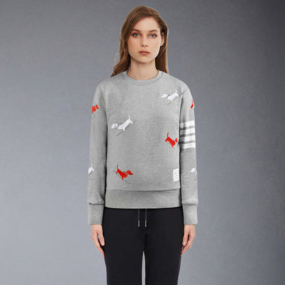Thom Browne  Puppy Embroidery Sweatshirt