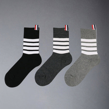 Thom Browne Four stripe socks