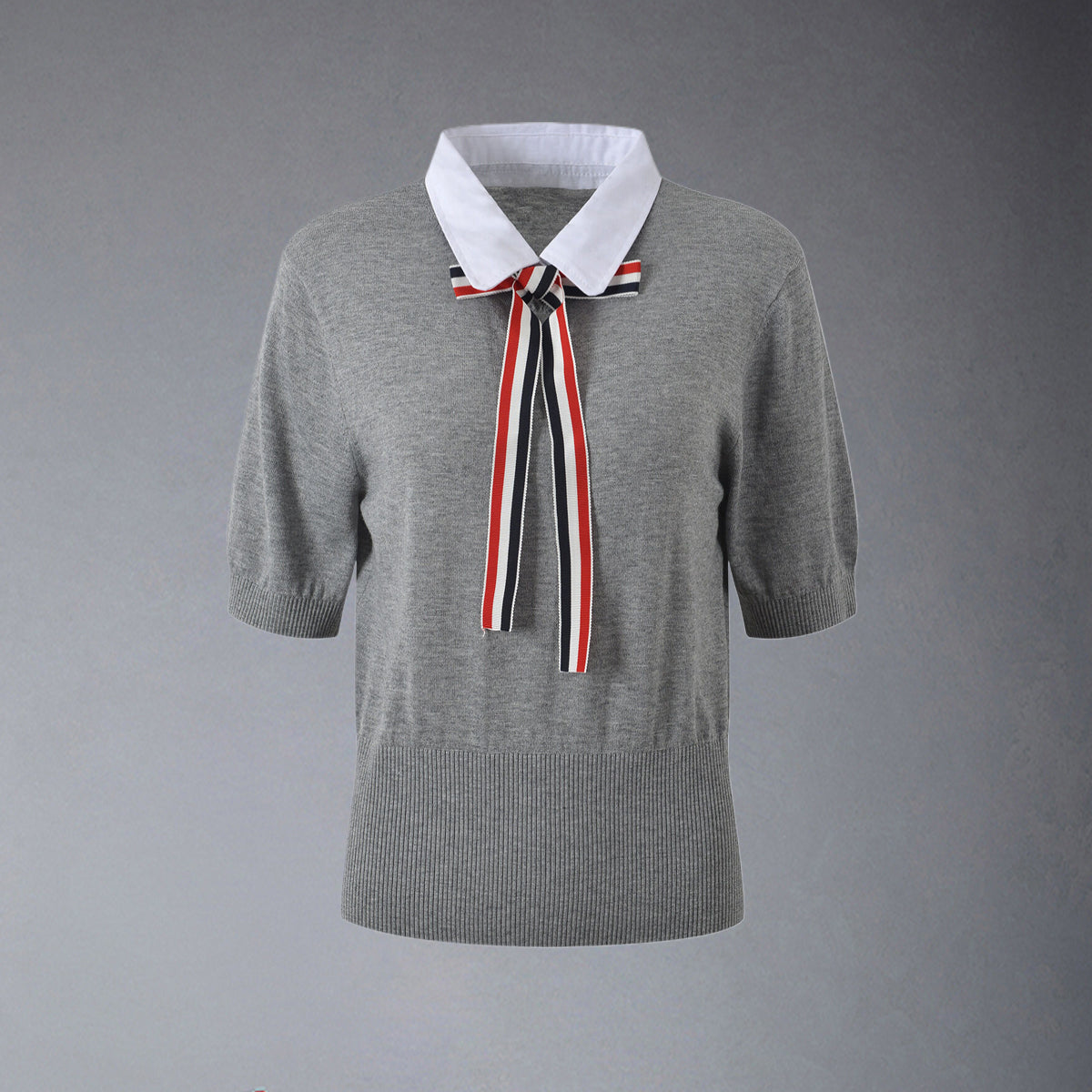 Thom Browne  Women Ribbon POLO shirt