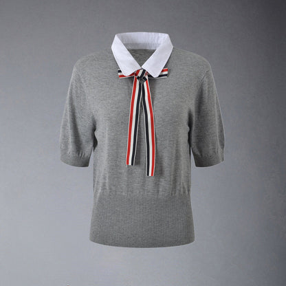Thom Browne  Women Ribbon POLO shirt