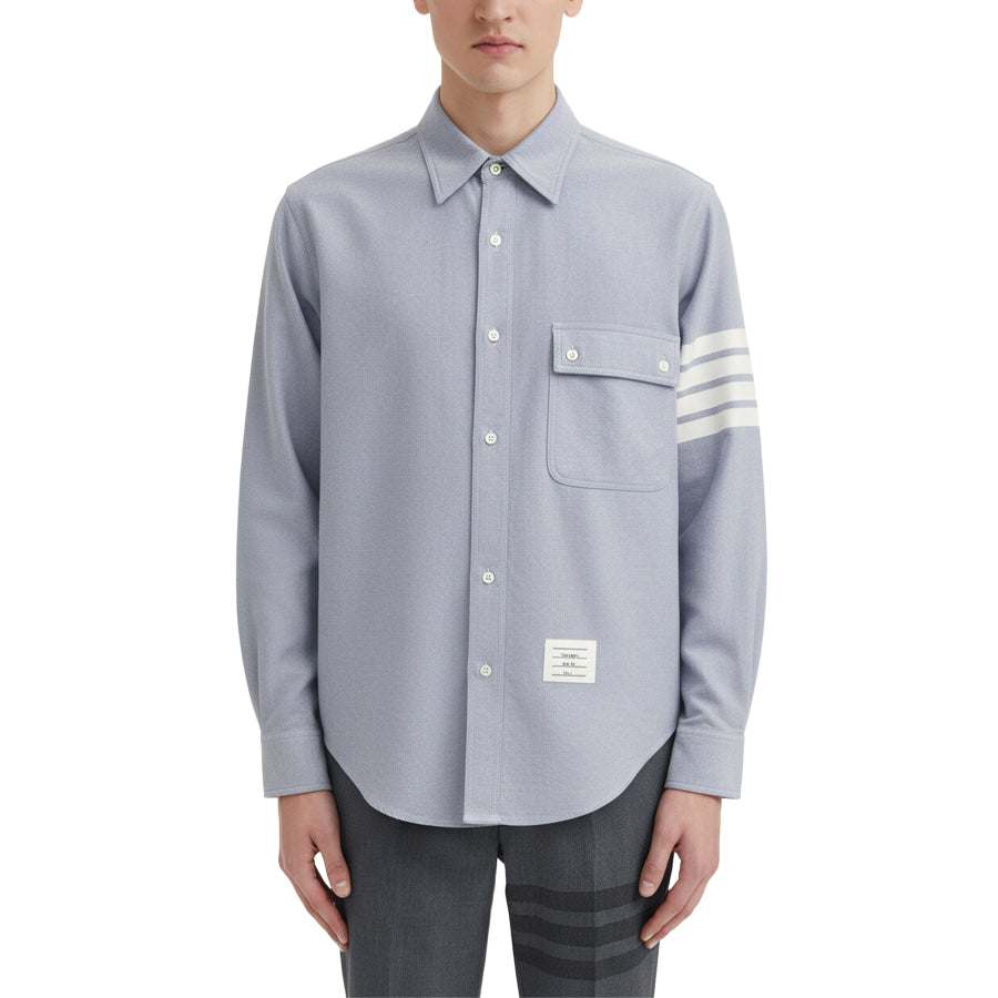 Thom Browne Solid-Color Pocket shirt