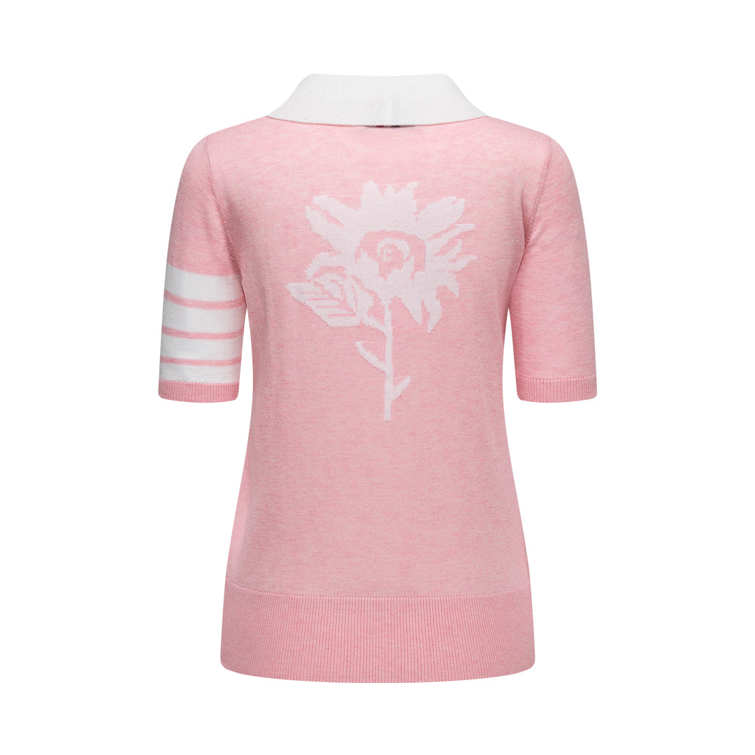 Thom Browne Women Flowers POLO shirt