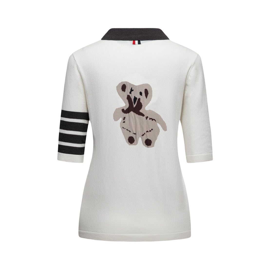 Thom Browne  Women Bear POLO shirt