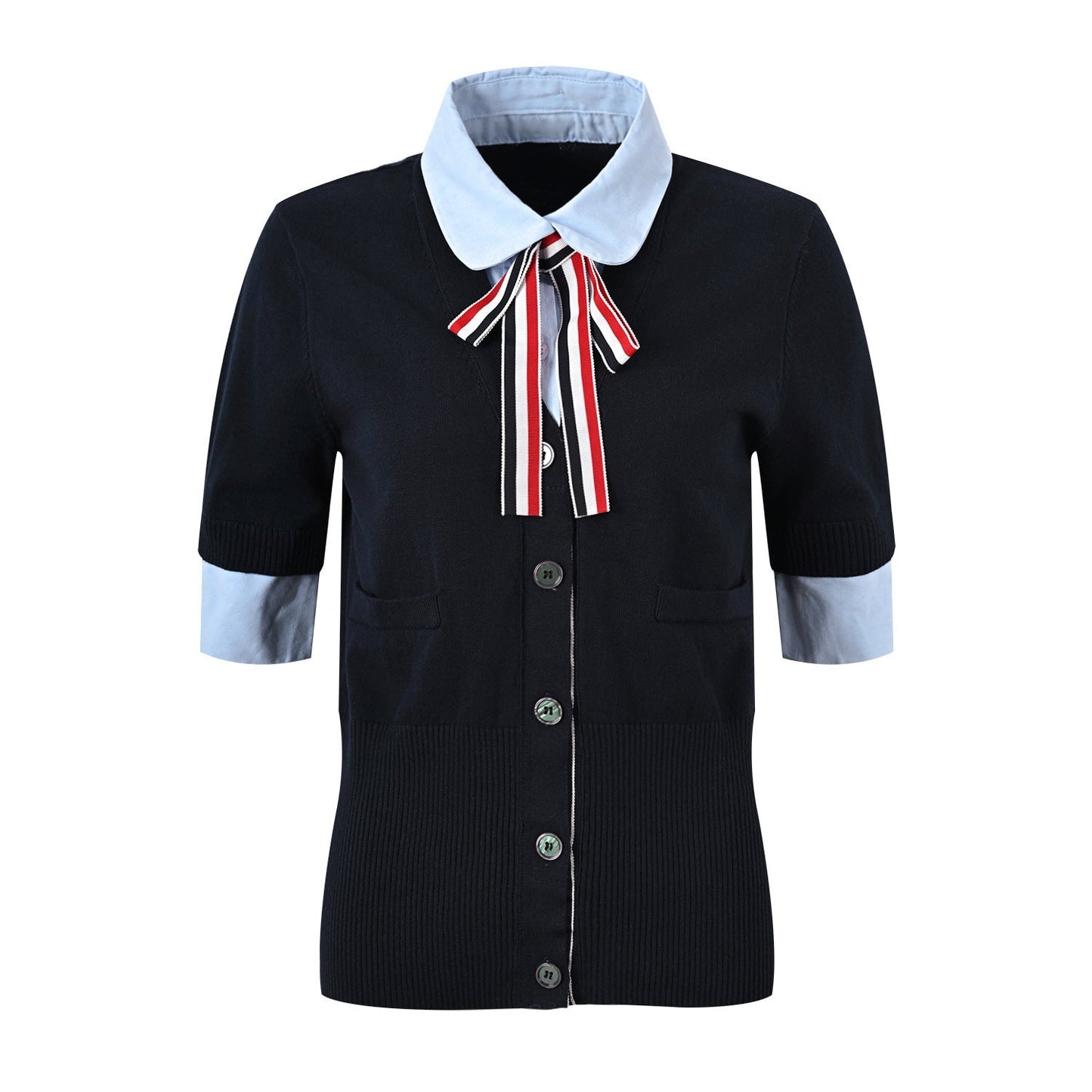 Thom Browne  Women Ribbon POLO shirt