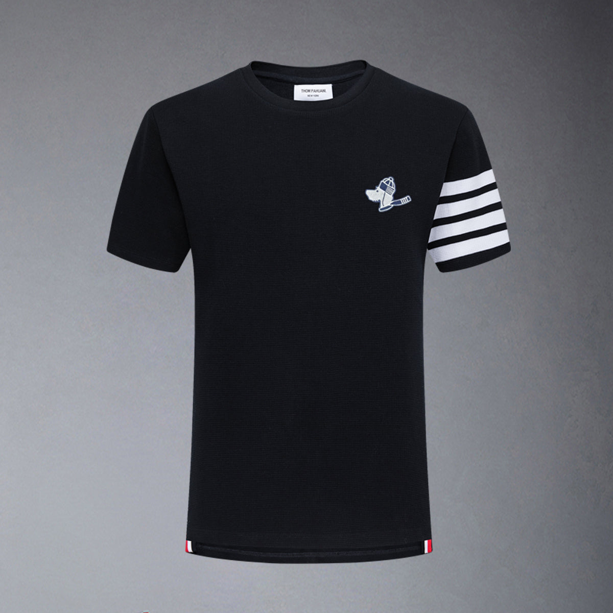 Thom Browne  puppy embroidery T-shirt