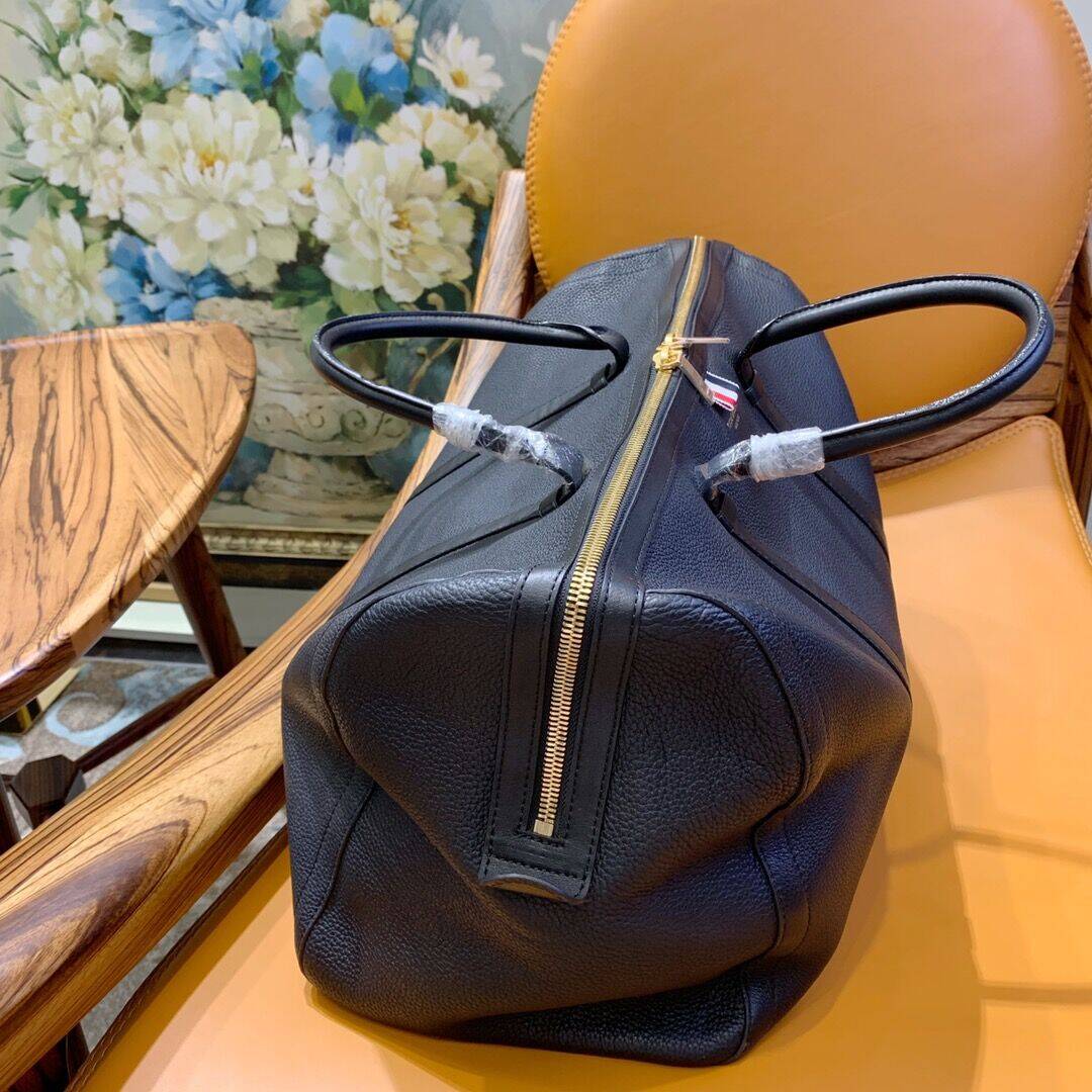 Thom Browne Top-grade cowhide travel bag