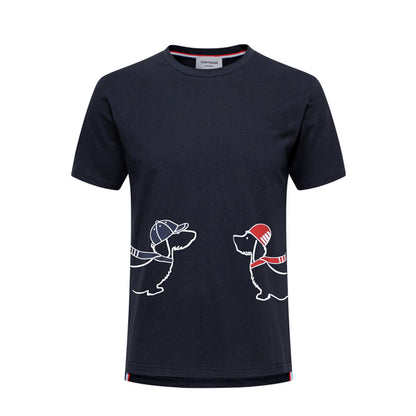 Thom Browne  Puppy Embroidery T-shirt