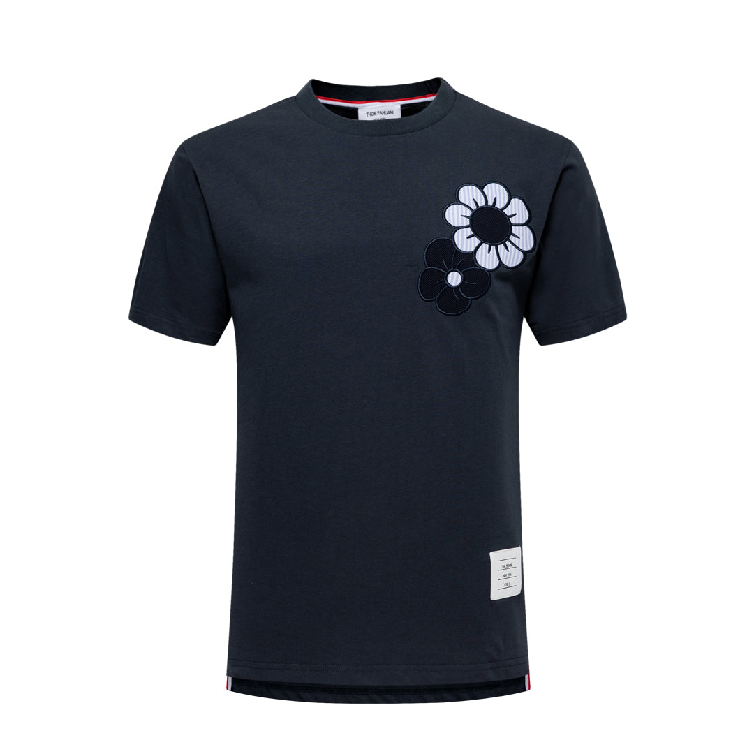 Thom Browne Floral Embroidery T-shirt